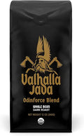 Death Wish Coffee, Valhalla Java Odinforce Blend Whole Bean, USDA Organic and Fair Trade, 12 oz