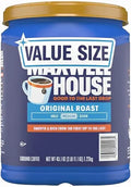 Maxwell's_House Original Roast Medium Ground Coffee 43.1 oz Canister Bulk Pack for Home and Office Use