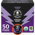 Death Wish Coffee, Espresso Roast Single Serve Coffee Pods - Fair Trade and Organic (50 Count)