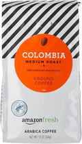 Amazon Fresh Colombia Ground Coffee, Medium Roast, 12 Ounce