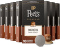 Peet's Coffee, Dark Roast Espresso Capsules, Compatible with Nespresso Original Machine, 100% Arabica Coffee - Ristretto Intensity 10, 100 Count (10 Boxes of 10 Espresso Capsules)